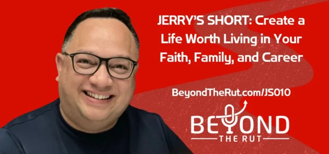 Grab a copy of Beyond the Rut: Create a Life Worth Living in Your Faith, Family, and Career