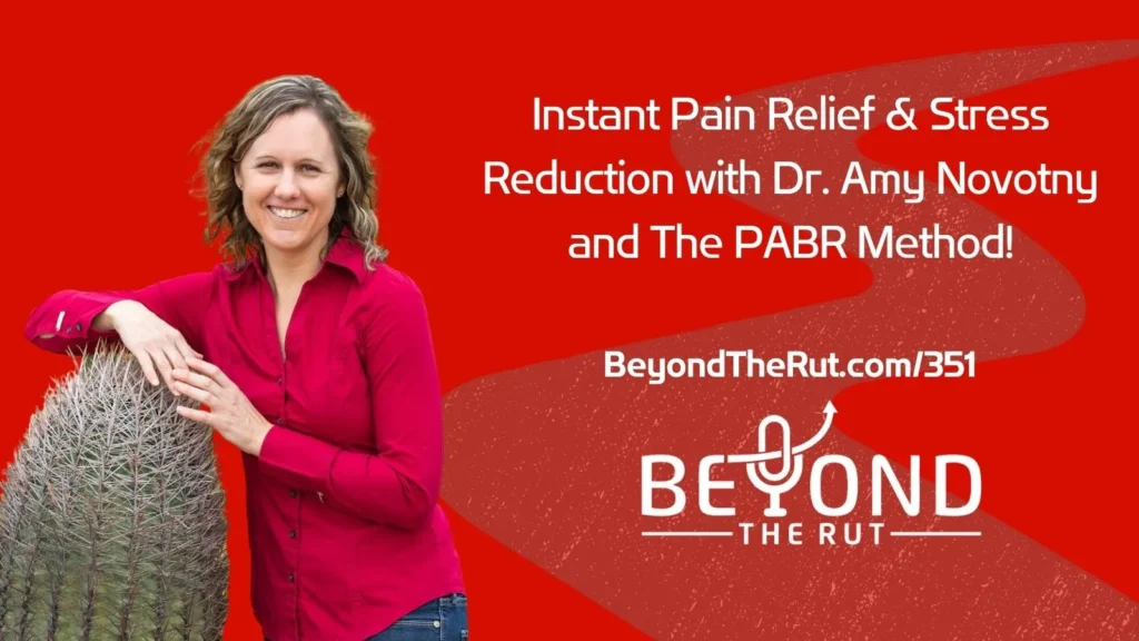 Dr Amy Novotny helps people find instant pain relief and stress reduction through a patented technique called the PABR Method.